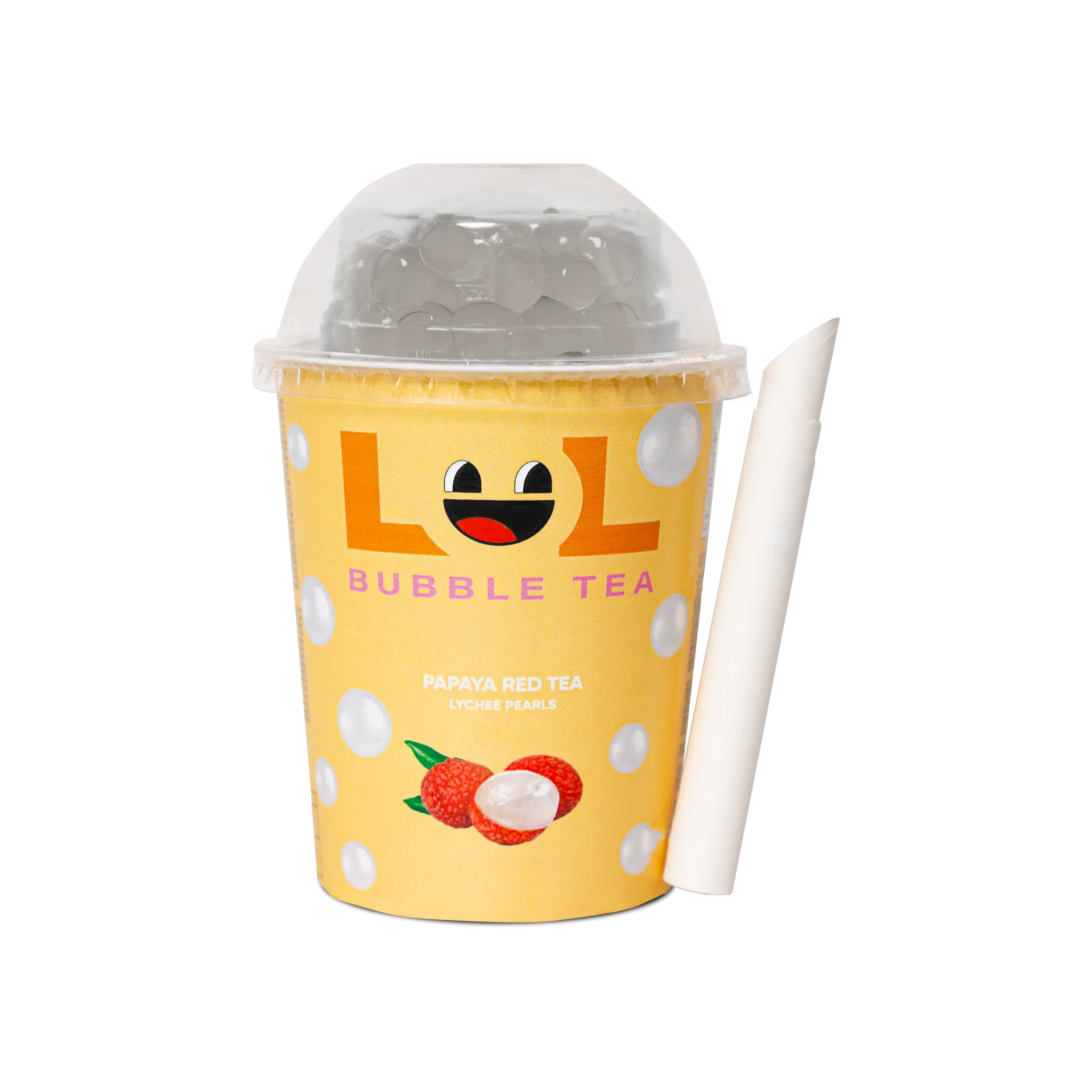 Papaya Red Tea - LOL Bubble Tea